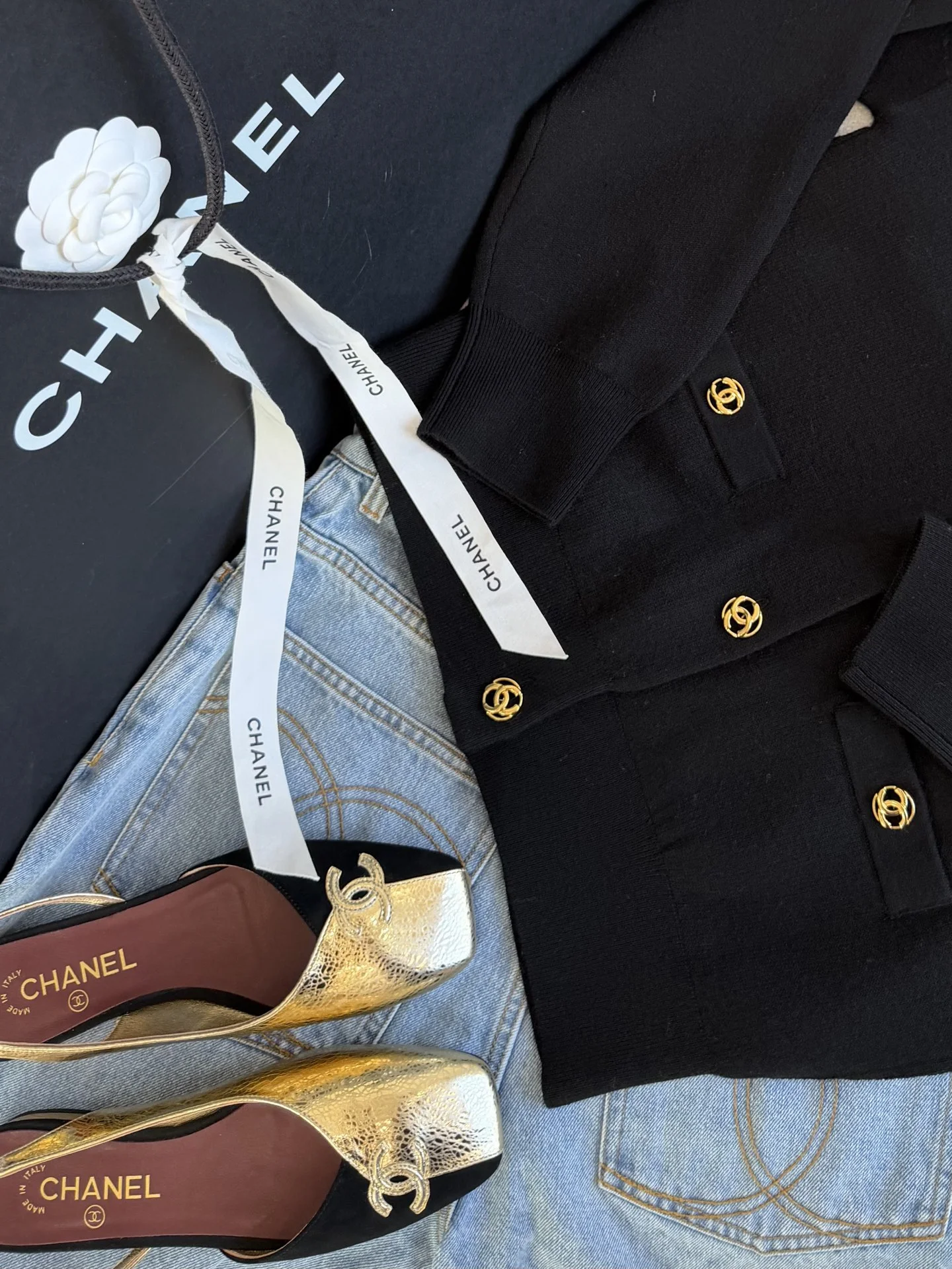 CHANEL Sweaters Black-Beige S-L D25202609062340 - Image 7