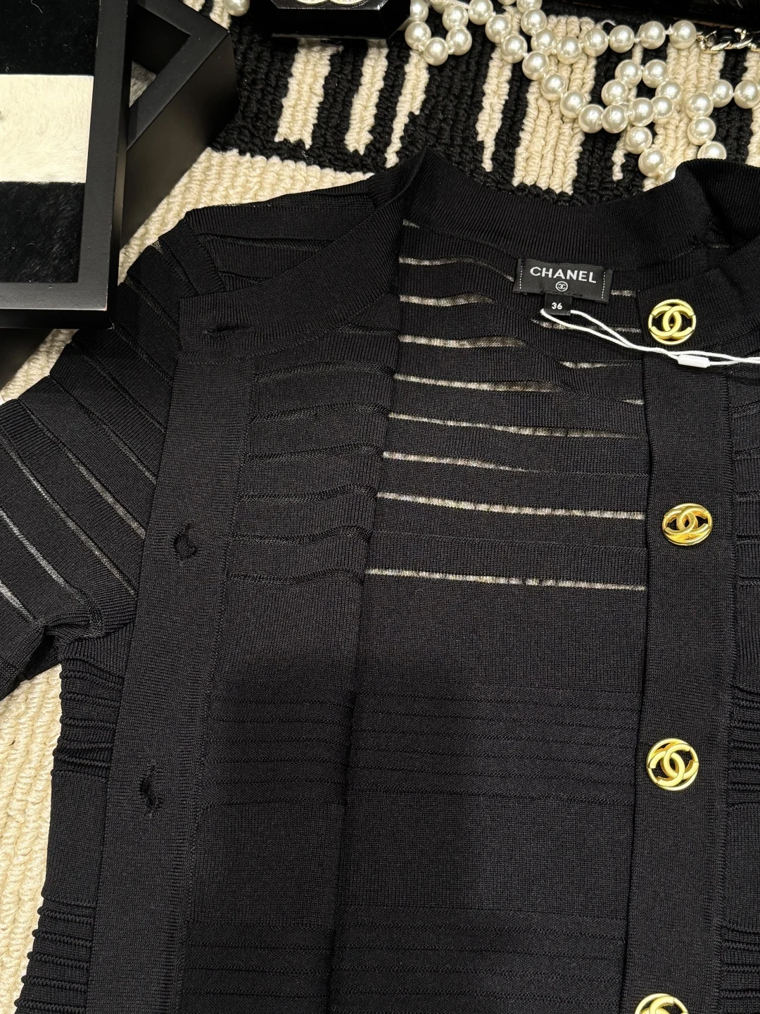 CHANEL Sweaters Black-Gold S-L C05202609061876 - Image 6