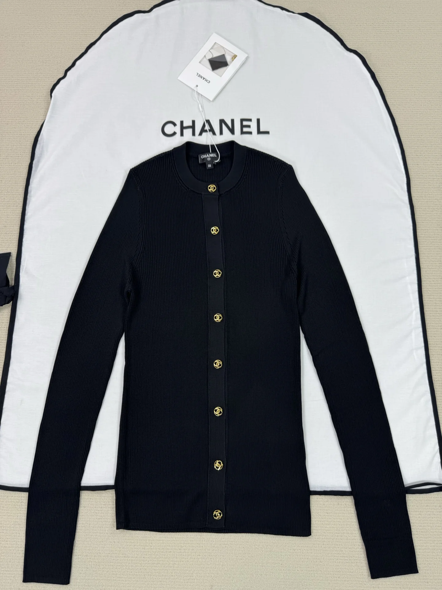 CHANEL Sweaters Black-Gold S-M-L C05202609063141