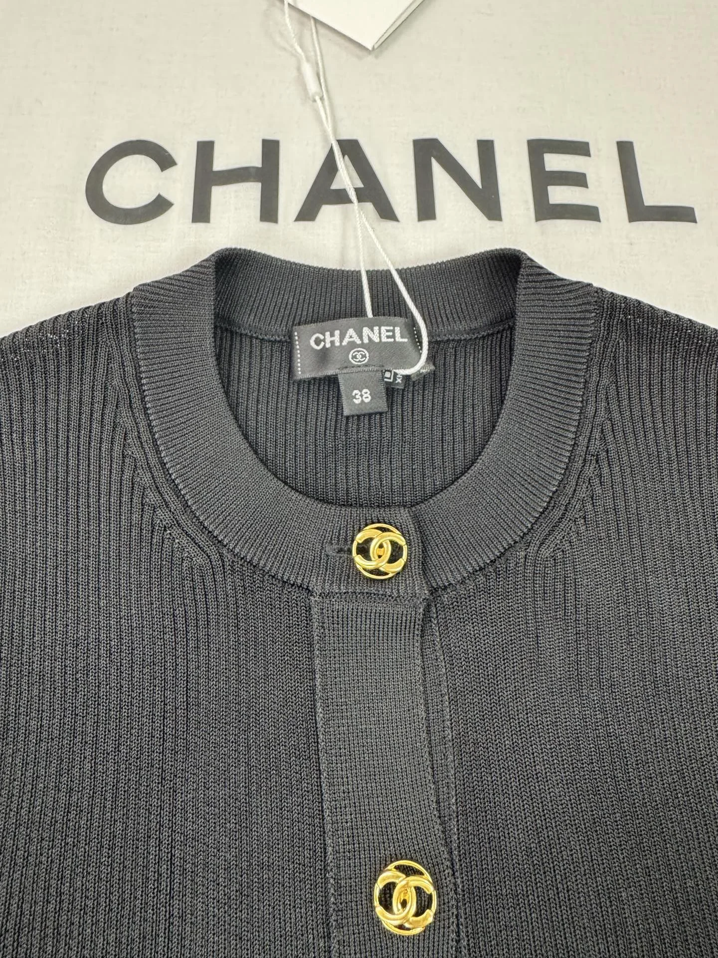 CHANEL Sweaters Black-Gold S-M-L C05202609063141 - Image 4