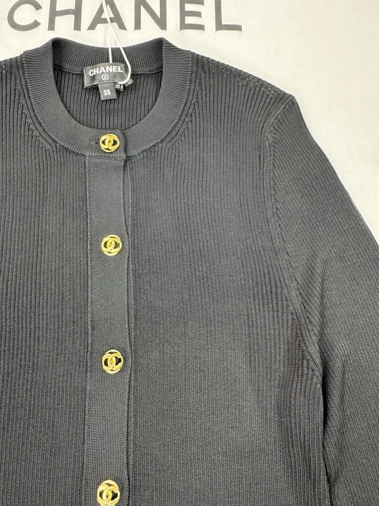 CHANEL Sweaters Black-Gold S-M-L C05202609063141 - Image 5