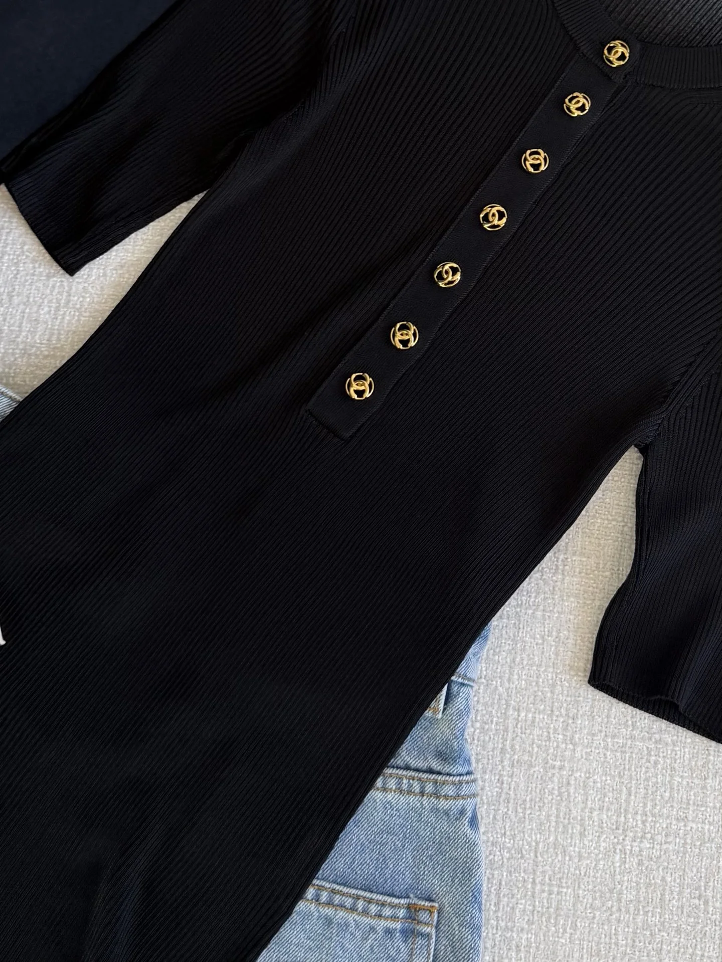 CHANEL Sweaters Black-White-Gold S-L B70202609062343 - Image 6