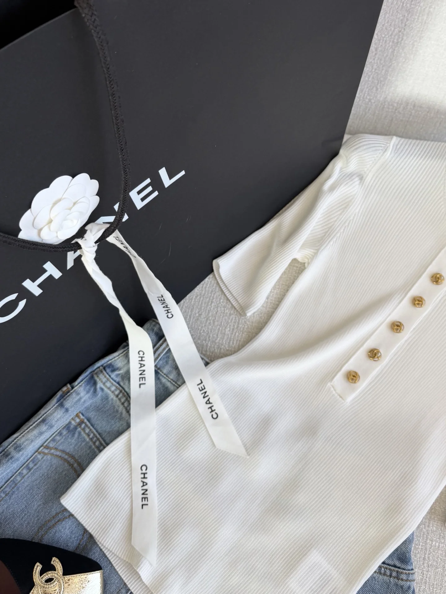 CHANEL Sweaters Black-White-Gold S-L B70202609062344 - Image 4
