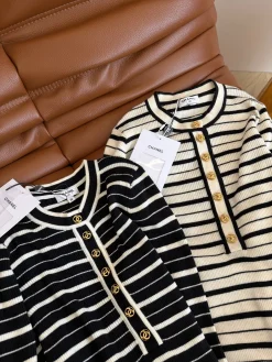 Alternative view of CHANEL Sweaters Black-White S-L B25202609062598