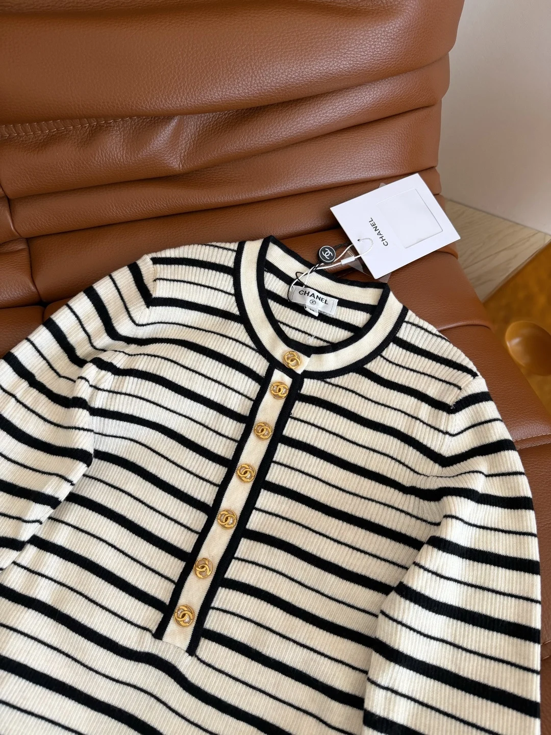CHANEL Sweaters Black-White S-L B25202609062598 - Image 5
