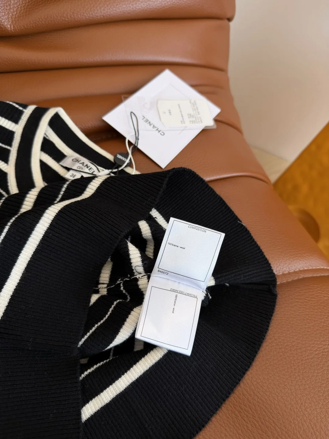 CHANEL Sweaters Black-White S-L B25202609062598 - Image 8