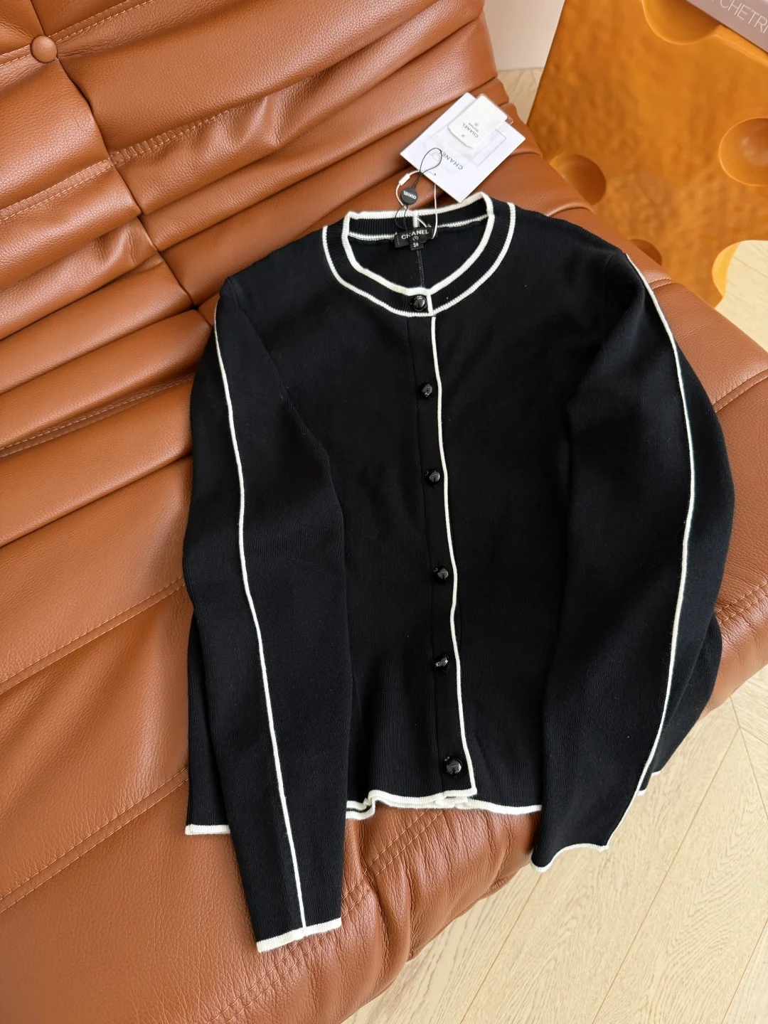 CHANEL Sweaters Black-White S-L B55202609060361 - Image 8