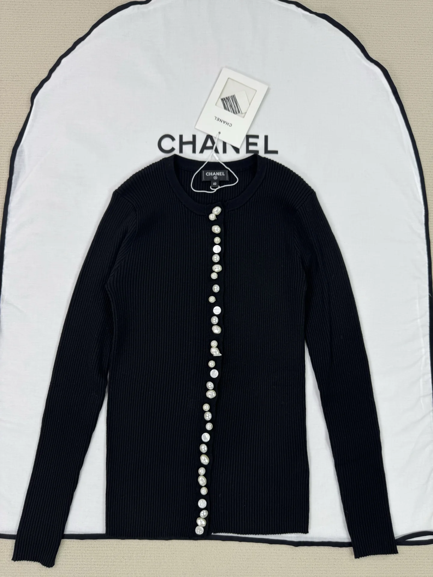 CHANEL Sweaters Black-White S-L C15202609061753