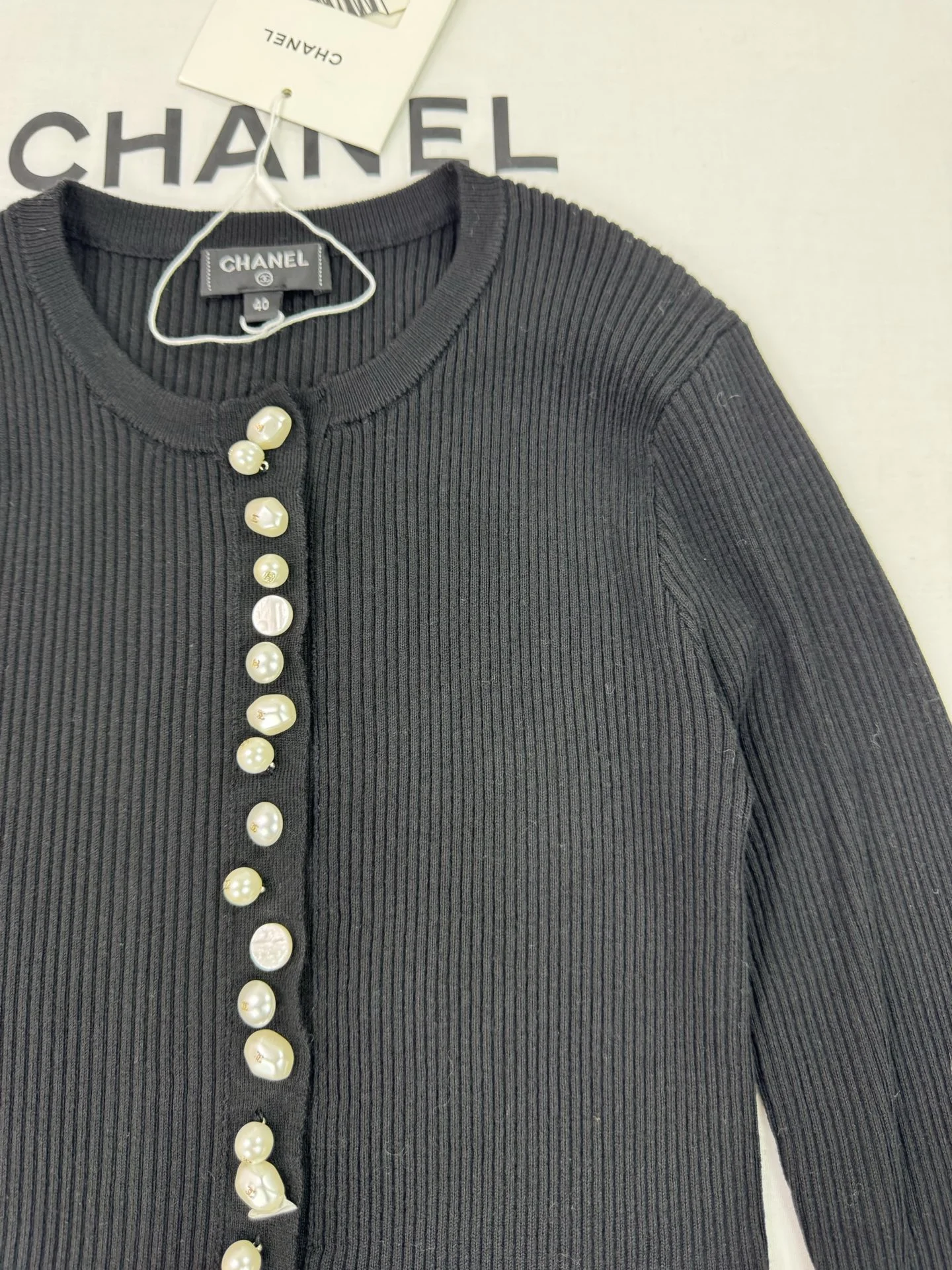 CHANEL Sweaters Black-White S-L C15202609061753 - Image 5