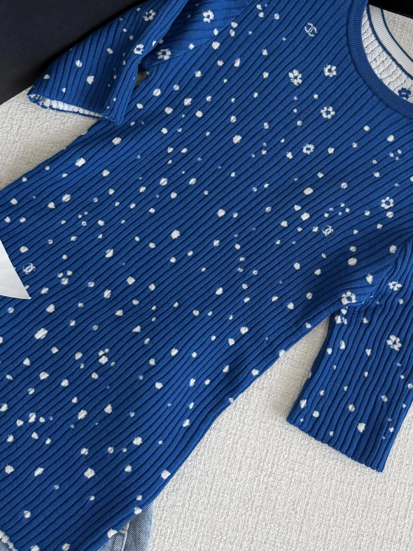 CHANEL Sweaters Blue-White S-L C55202609061998 - Image 4