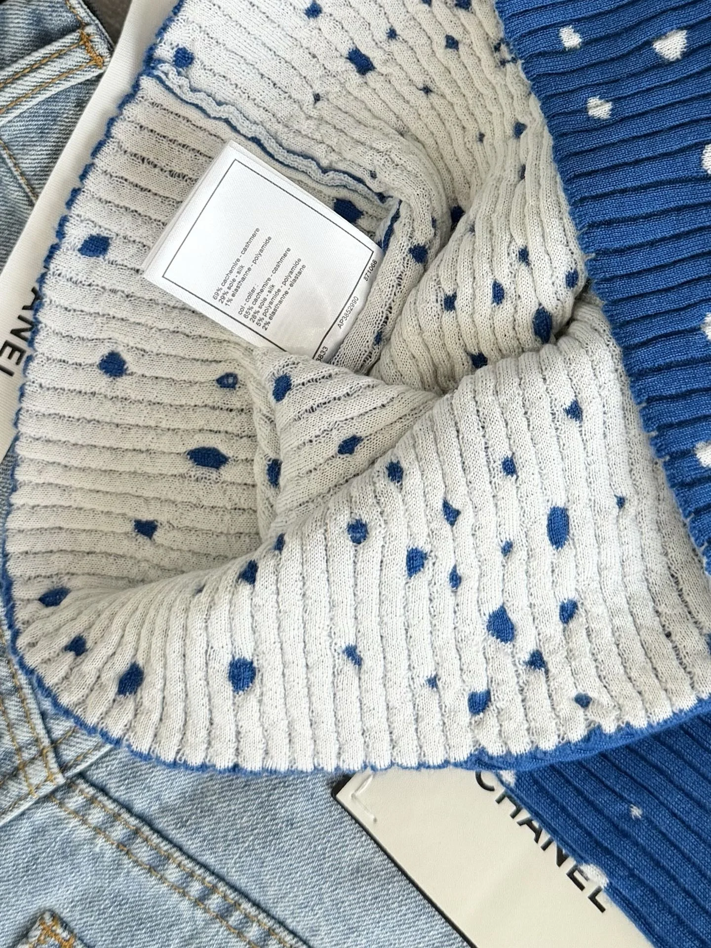 CHANEL Sweaters Blue-White S-L C55202609061998 - Image 7