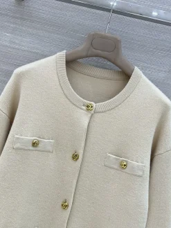 Alternative view of CHANEL Sweaters Cashmere Beige-Gold 36-40 D25202609062018