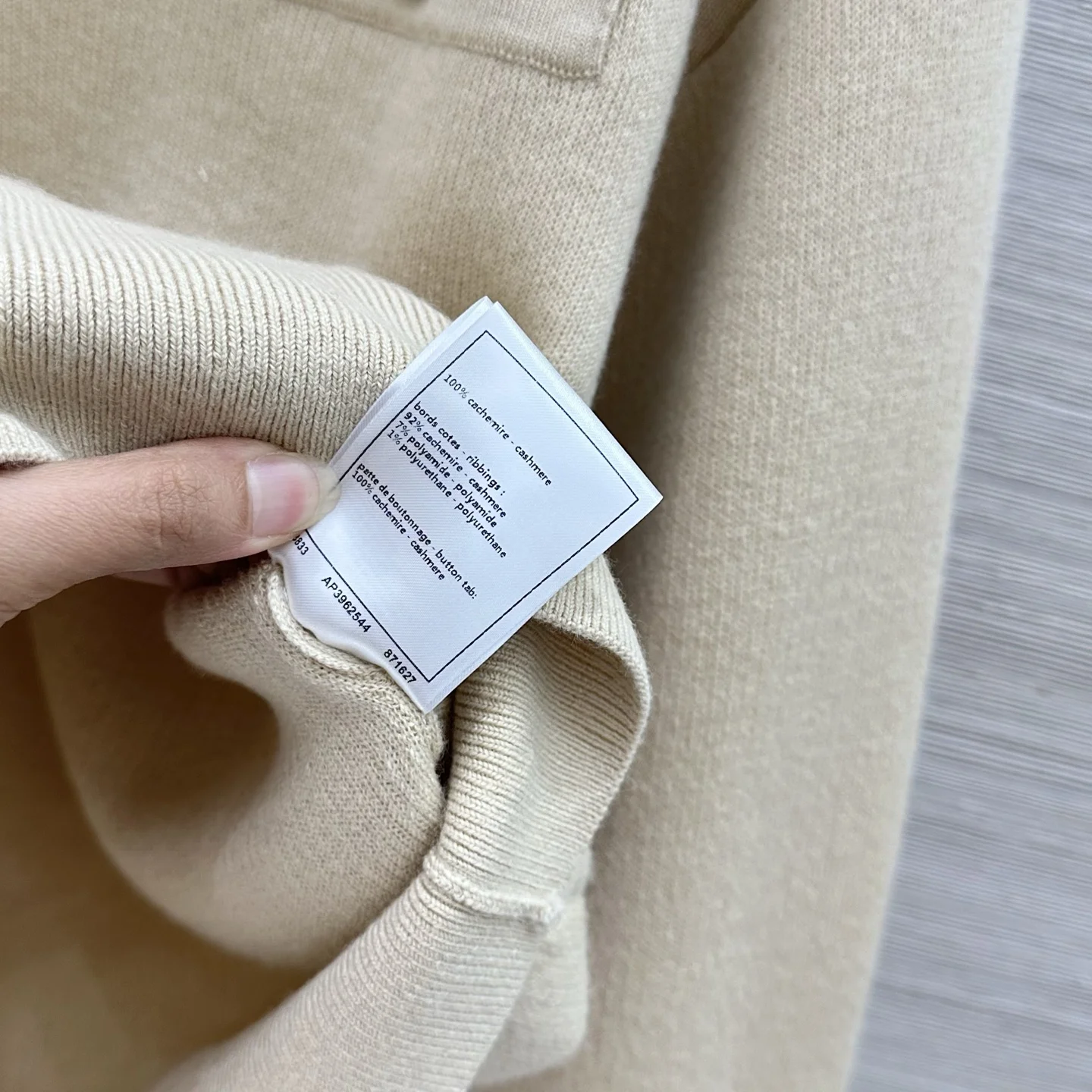 CHANEL Sweaters Cashmere Beige-Gold 36-40 D25202609062018 - Image 8
