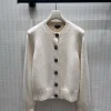 CHANEL Sweaters Cashmere Cream-Black 36-40 D35202609062582