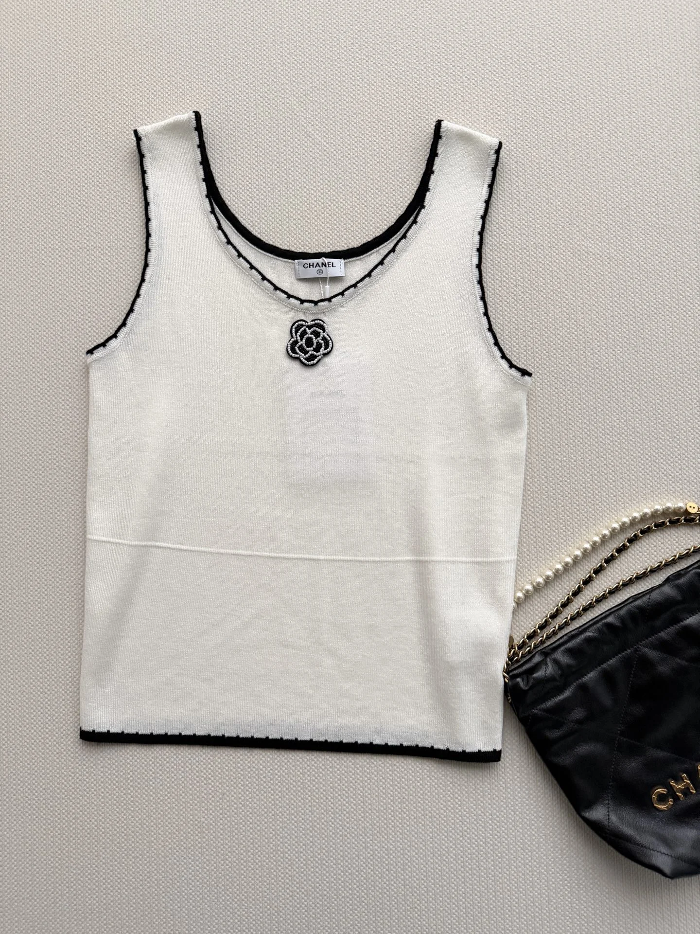 CHANEL Sweaters Cream-Black S-L B25202609063024 - Image 7