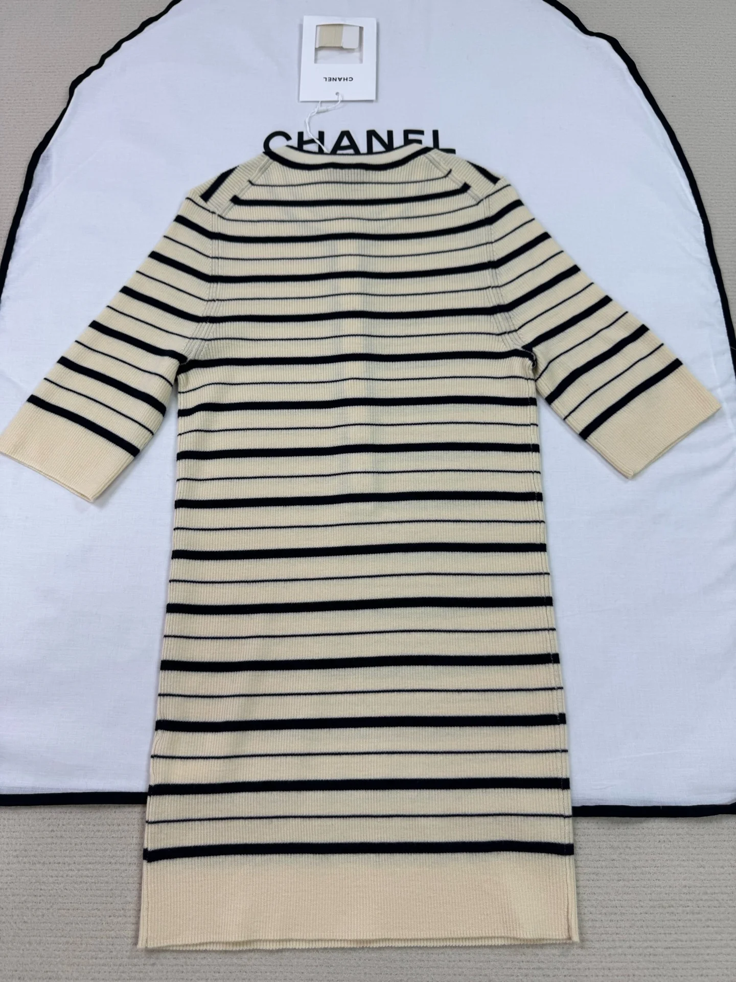 CHANEL Sweaters Cream-Black S-L C45202609061754 - Image 2