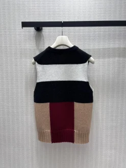 Alternative view of CHANEL Sweaters Knit Black-Red-White-Tan 36-40 D05202609061841