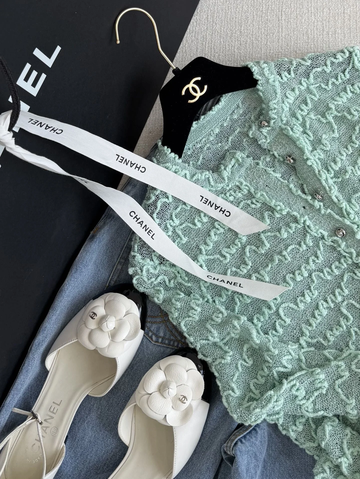 CHANEL Sweaters Mint Green-Silver S-L C15202609060284 - Image 2