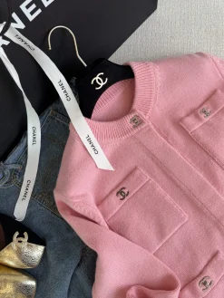 Alternative view of CHANEL Sweaters Pink-Silver S-L E05202609061058