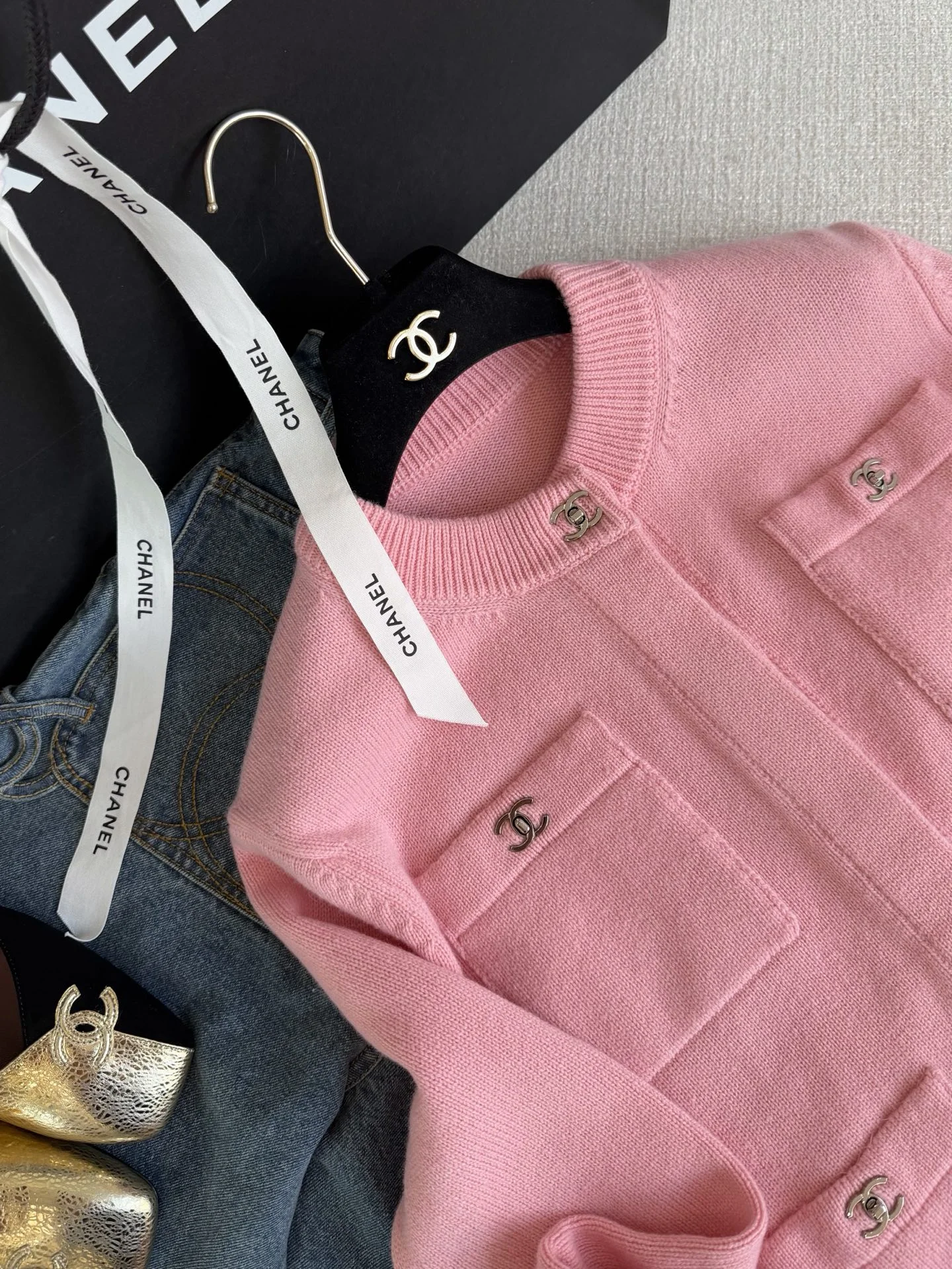 CHANEL Sweaters Pink-Silver S-L E05202609061058 - Image 2