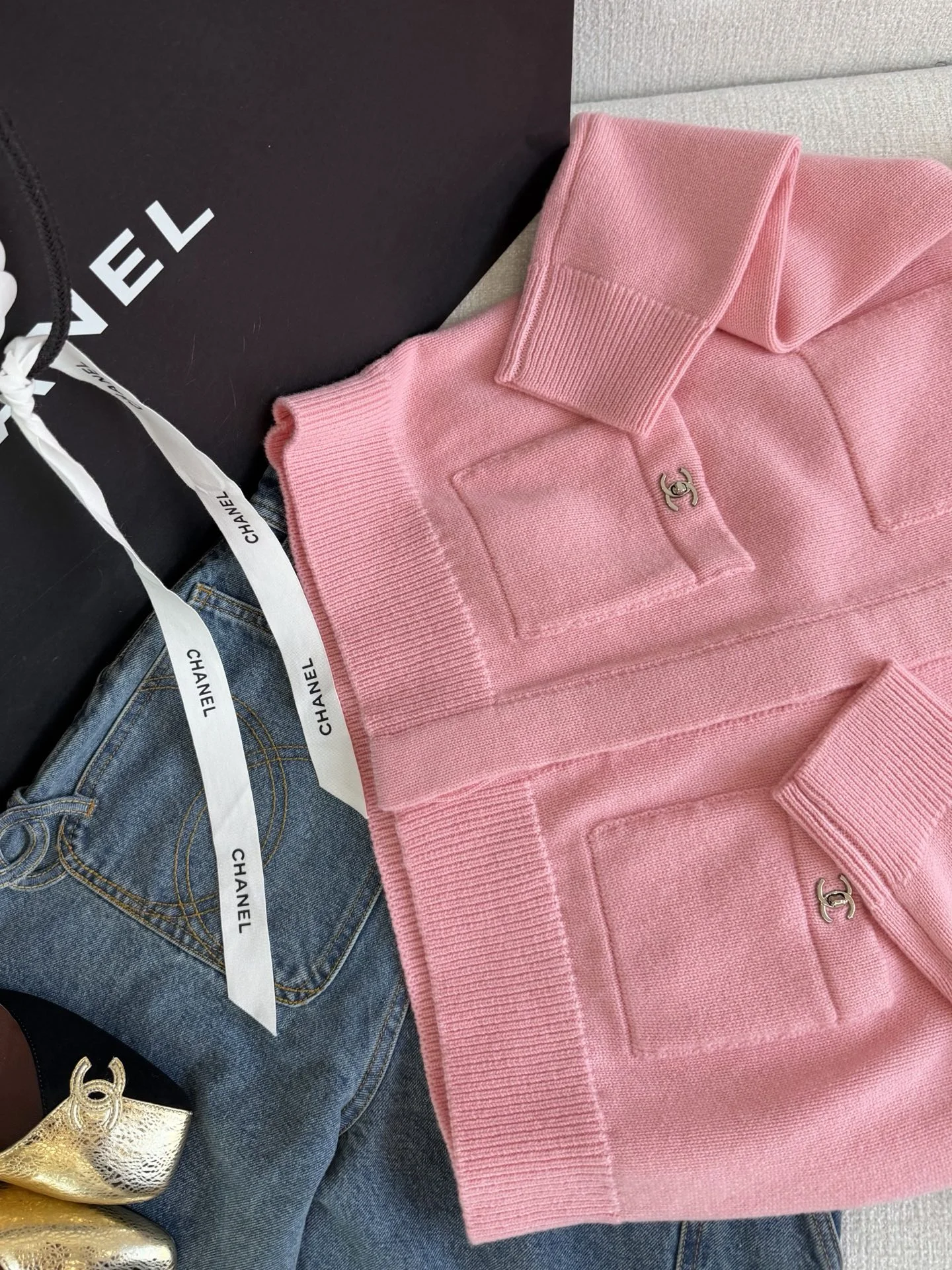 CHANEL Sweaters Pink-Silver S-L E05202609061058 - Image 5