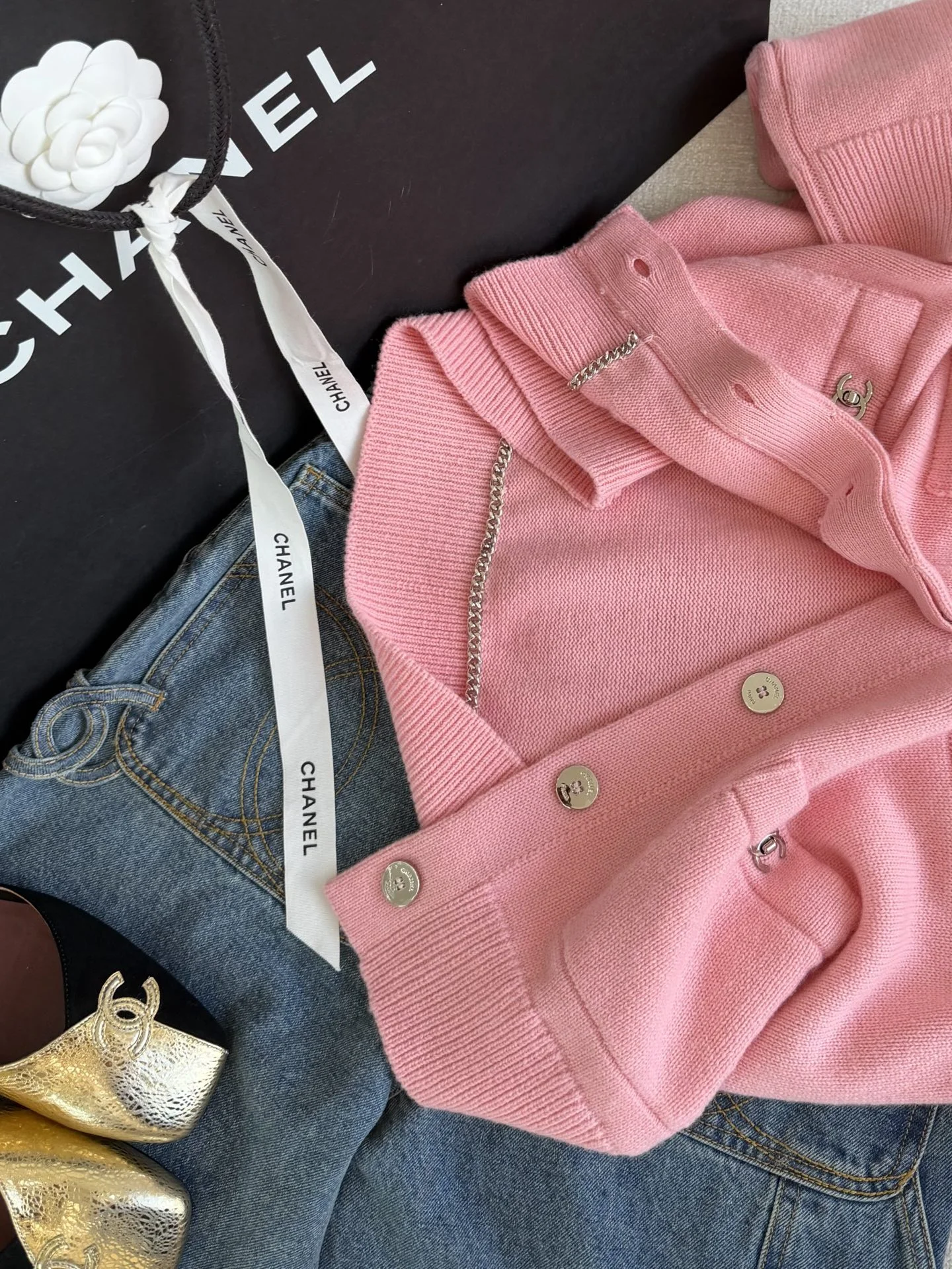 CHANEL Sweaters Pink-Silver S-L E05202609061058 - Image 6
