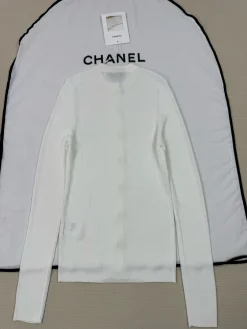 Alternative view of CHANEL Sweaters White-Gold S-L C05202609063142