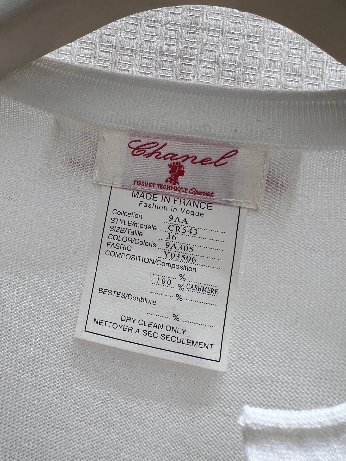 CHANEL Sweaters White-Gray S-L B25202609060725 - Image 9