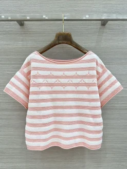 CHANEL Sweaters Wool Pink-White M B15202609062029