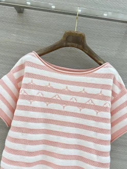 Alternative view of CHANEL Sweaters Wool Pink-White M B15202609062029