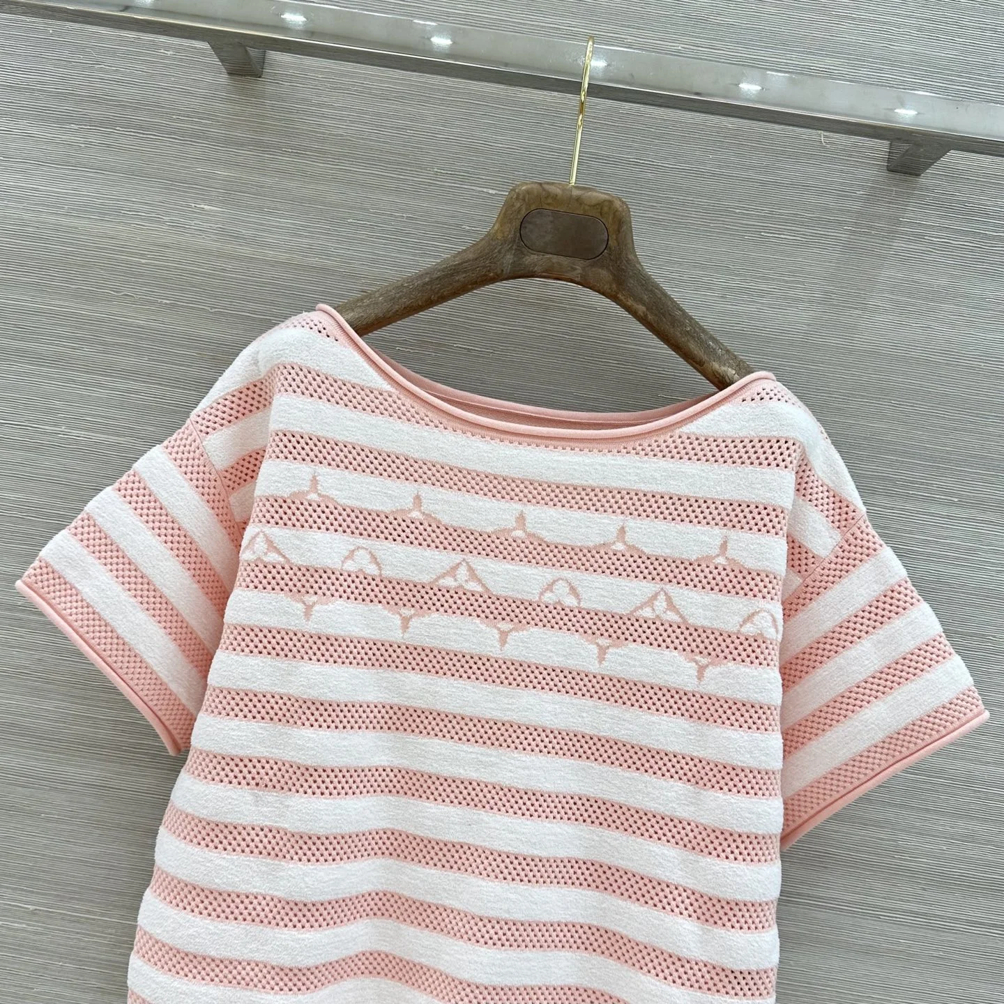 CHANEL Sweaters Wool Pink-White M B15202609062029 - Image 2