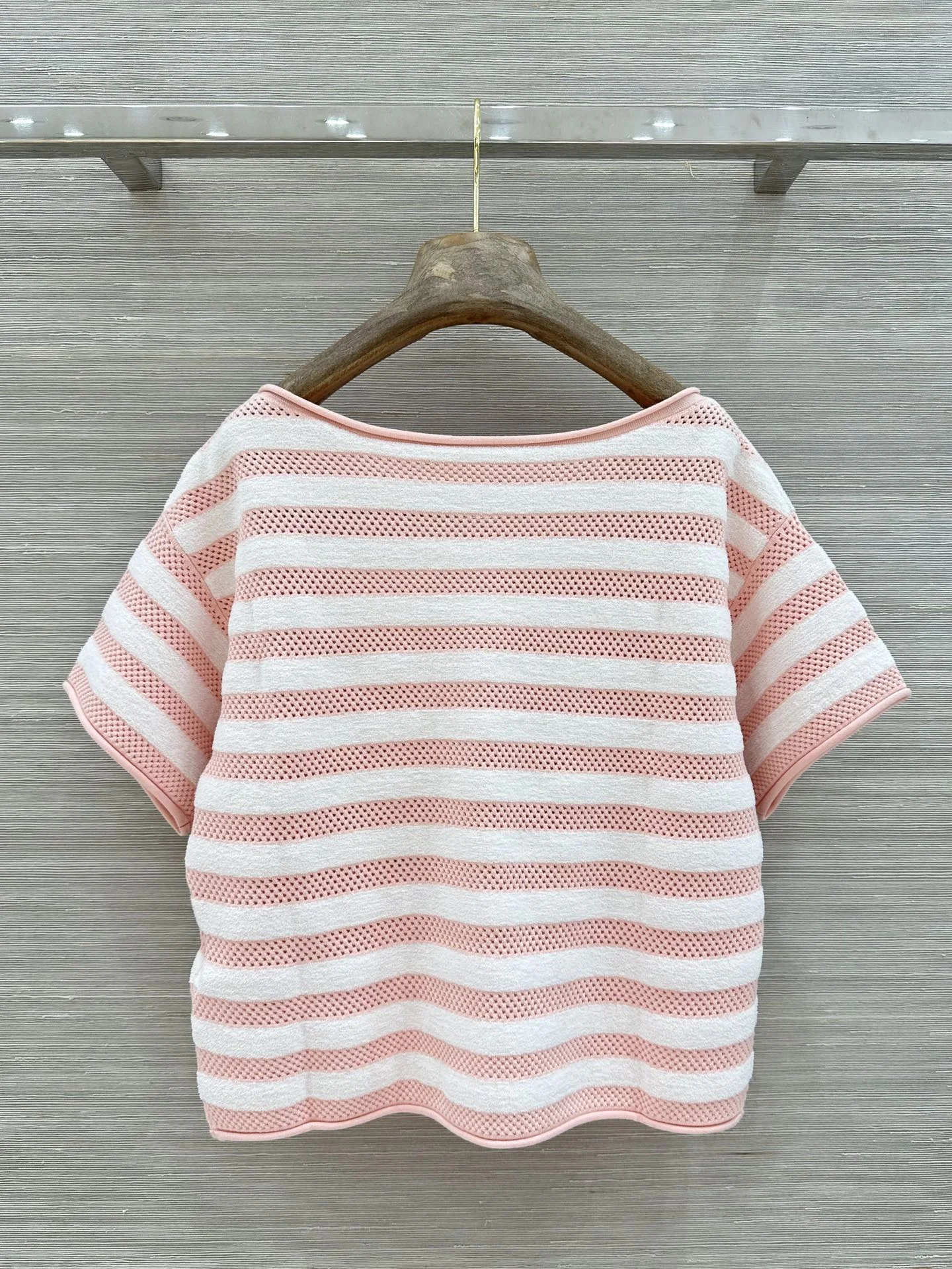 CHANEL Sweaters Wool Pink-White M B15202609062029 - Image 9