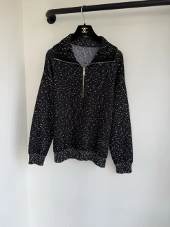 Alternative view of CHANEL Sweaters Wool Silk Black-White 36-40 C70202609062860
