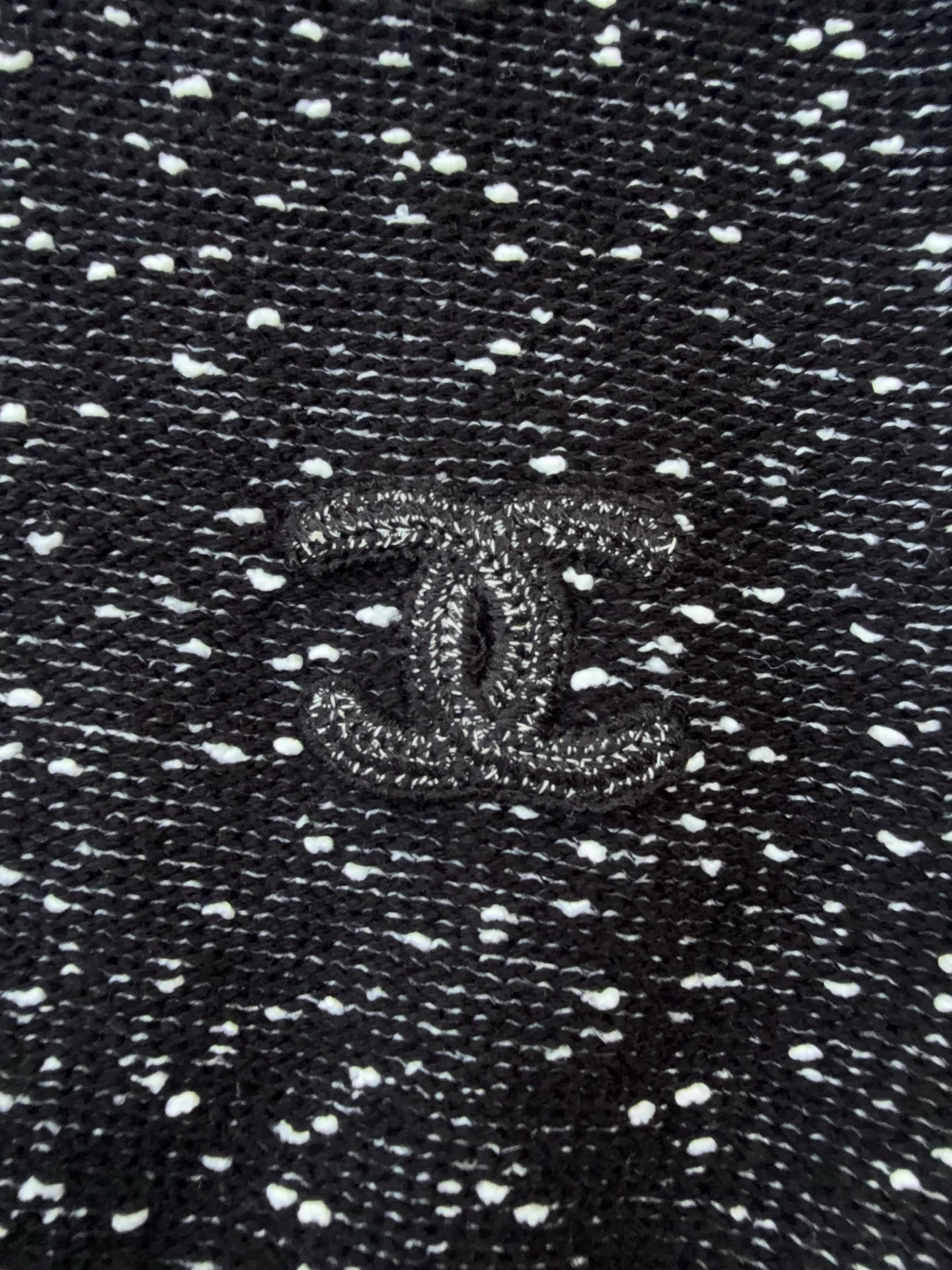 CHANEL Sweaters Wool Silk Black-White 36-40 C70202609062860 - Image 4