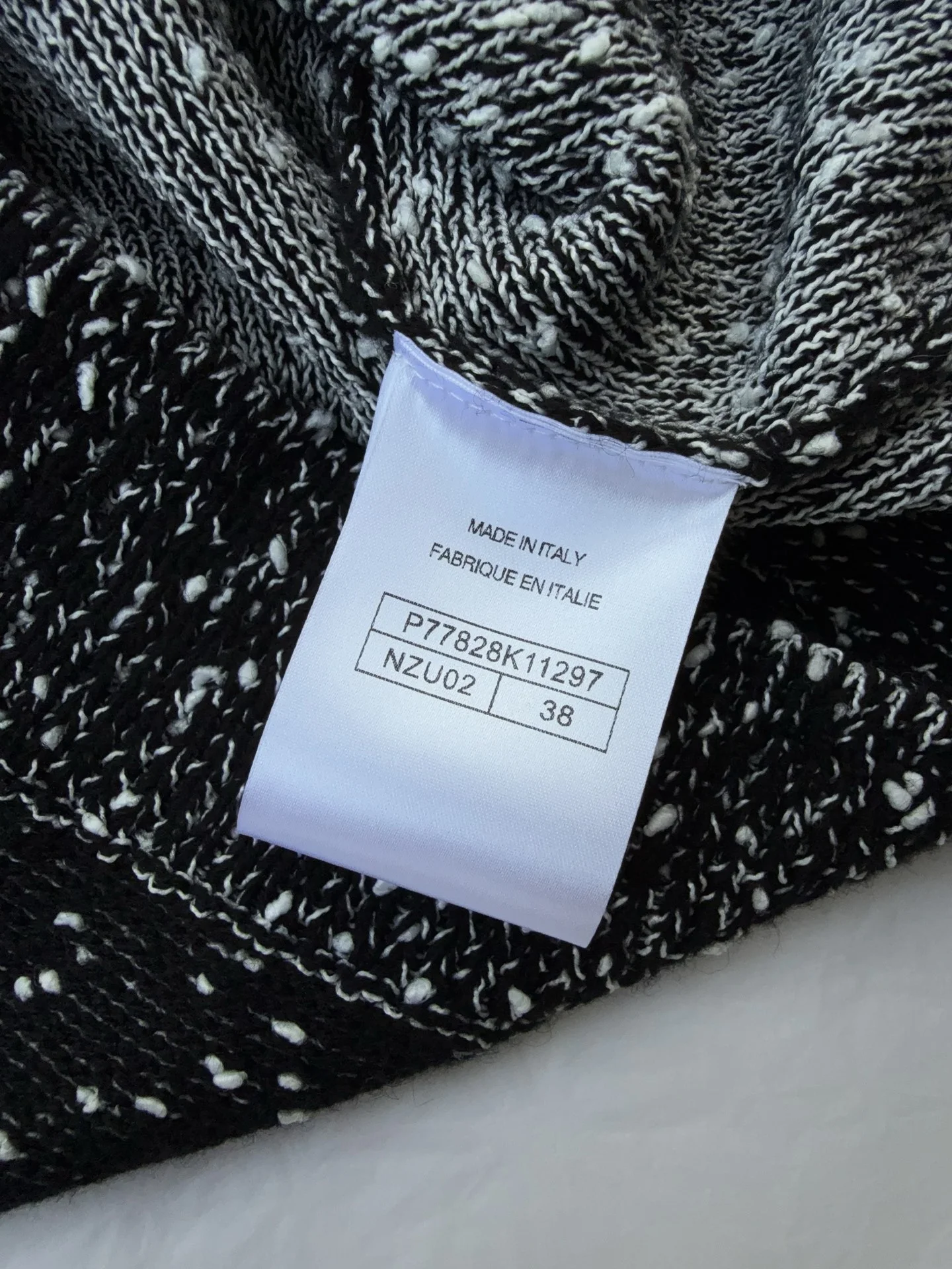 CHANEL Sweaters Wool Silk Black-White 36-40 C70202609062860 - Image 8