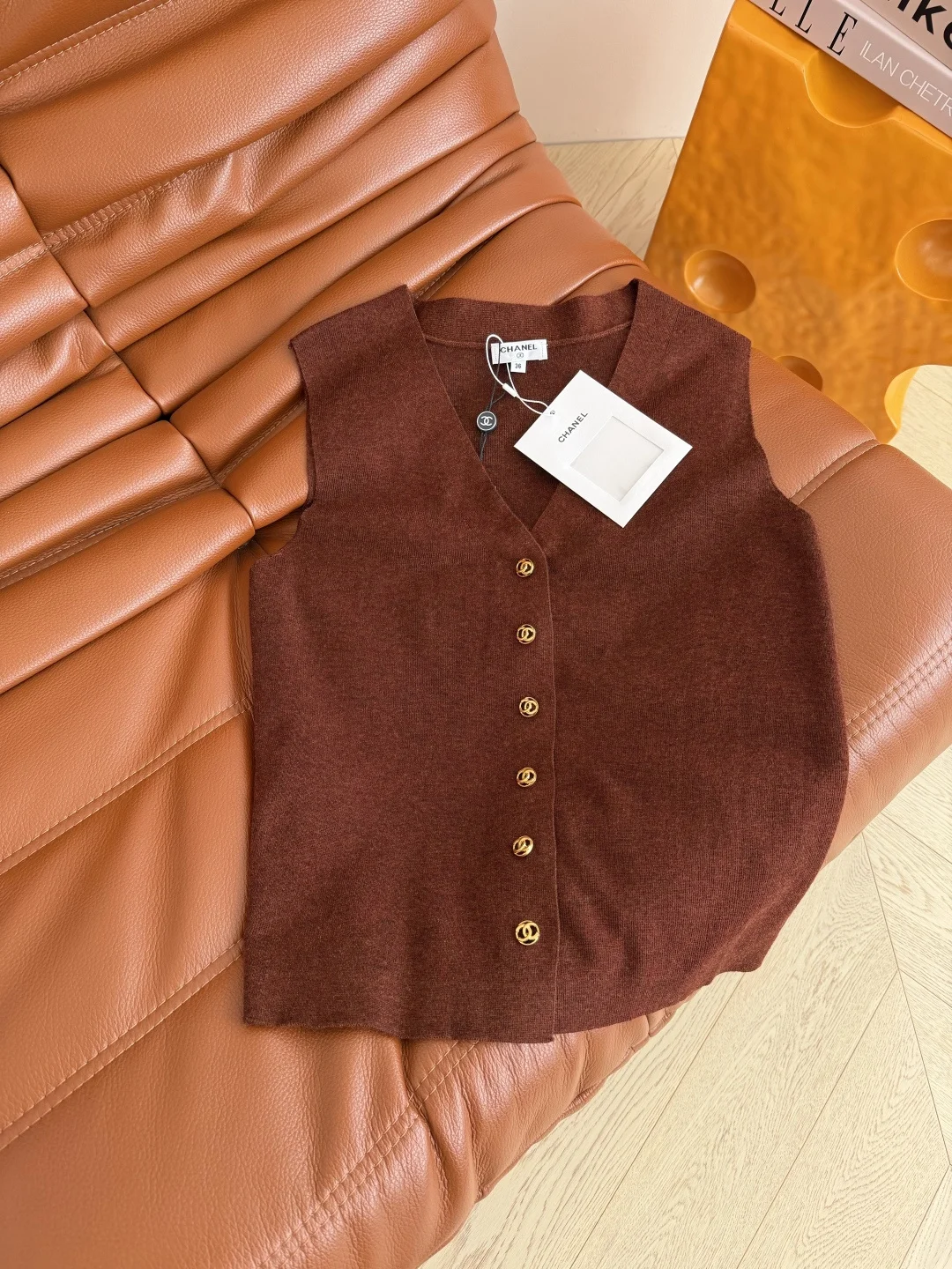 CHANEL Sweaters Wool Teal-Brown-Beige S-L B15202609061733 - Image 5