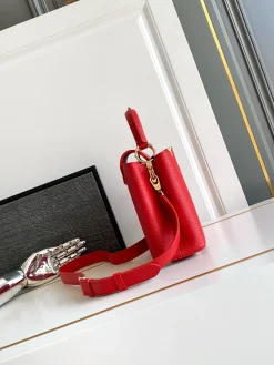 Alternative view of LV Top Handle Bags Red-Gold 27X18X9CM A250202609090373