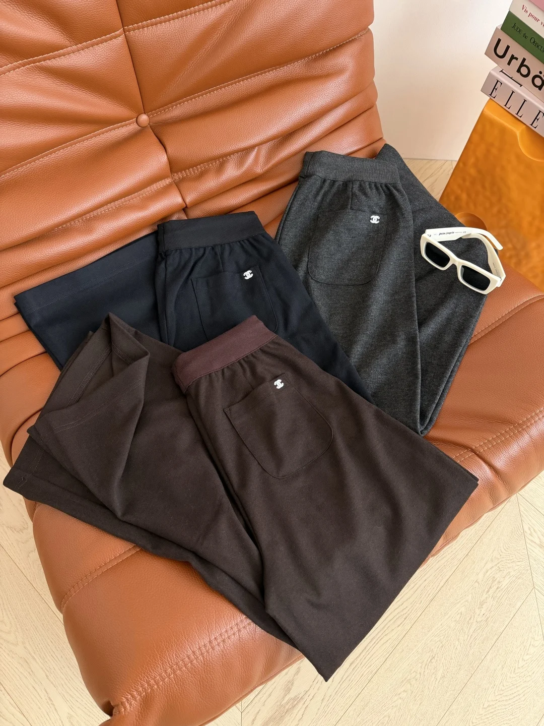 CHANEL Trousers Black-Brown-Gray S-L B55202609061745