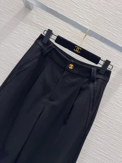 Alternative view of CHANEL Trousers Black-Gold S-L B65202609062877