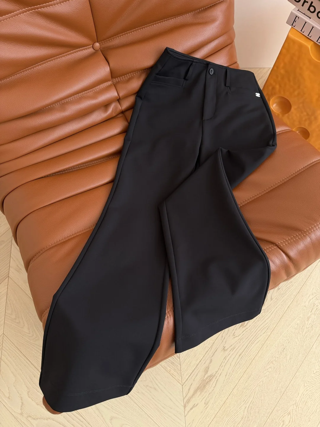 CHANEL Trousers Black S-L B35202609063051 - Image 2
