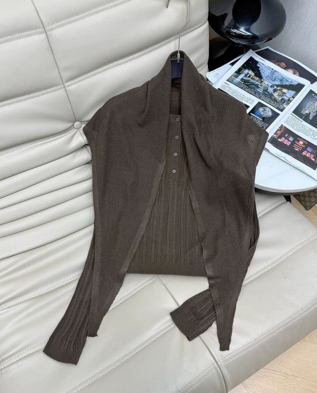CHANEL Trousers Brown-Blue S-L B95202609063155 - Image 3