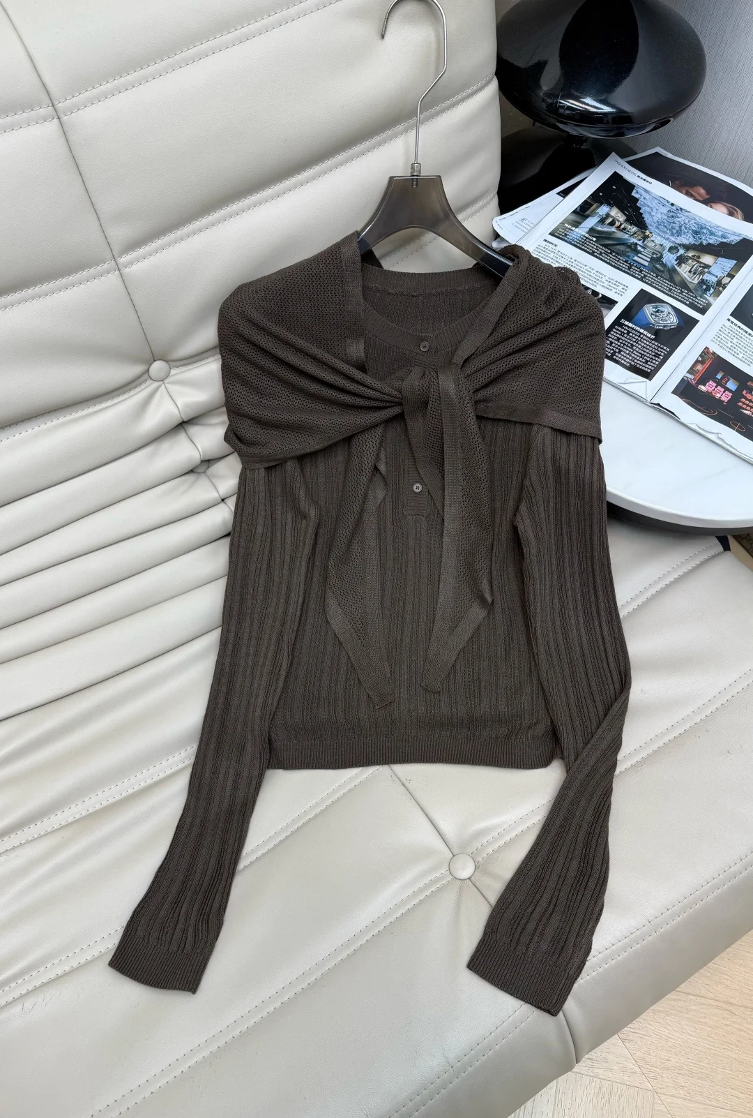 CHANEL Trousers Brown-Blue S-L B95202609063155 - Image 5