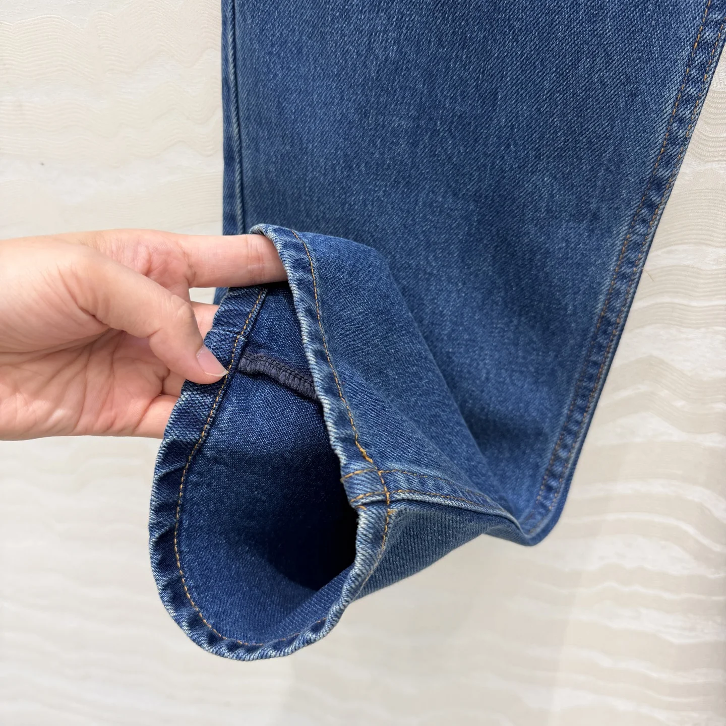 CHANEL Trousers Denim Blue 36 B70202609061275 - Image 7