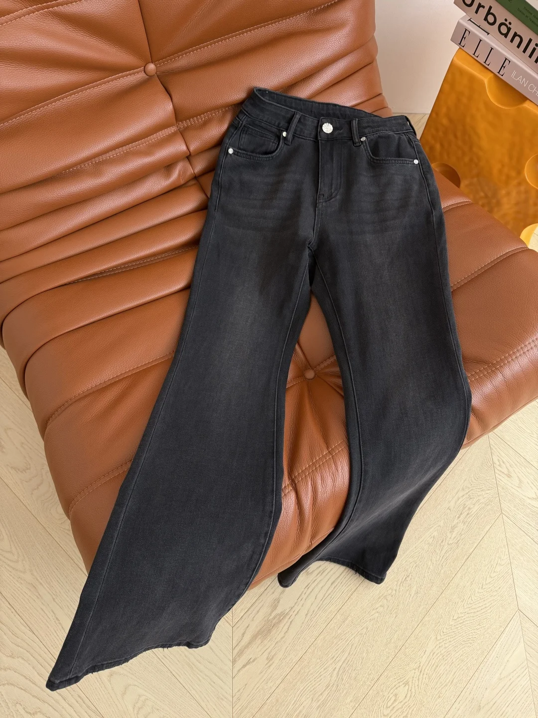 CHANEL Trousers Denim Blue-Black S-L B45202609061395 - Image 5