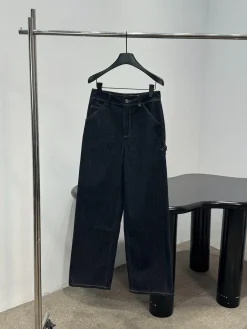 CHANEL Trousers Denim Dark Blue S M L C30202609061723