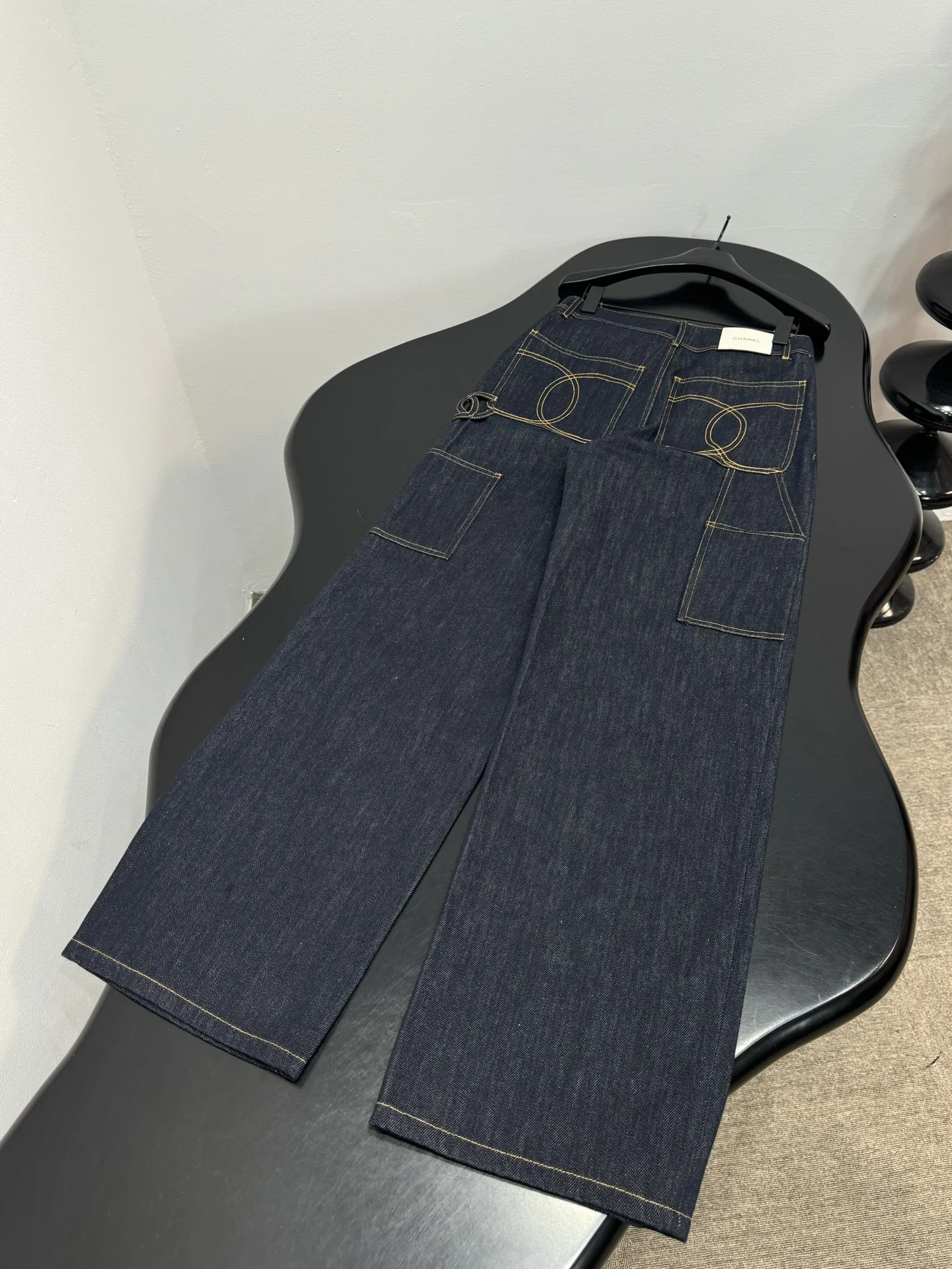 CHANEL Trousers Denim Dark Blue S M L C30202609061723 - Image 6