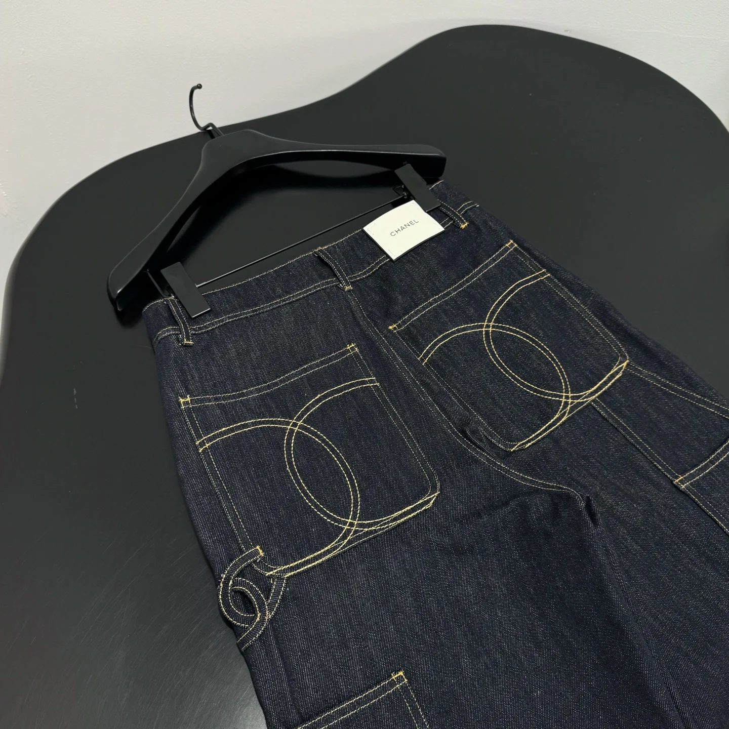 CHANEL Trousers Denim Dark Blue S M L C30202609061723 - Image 9