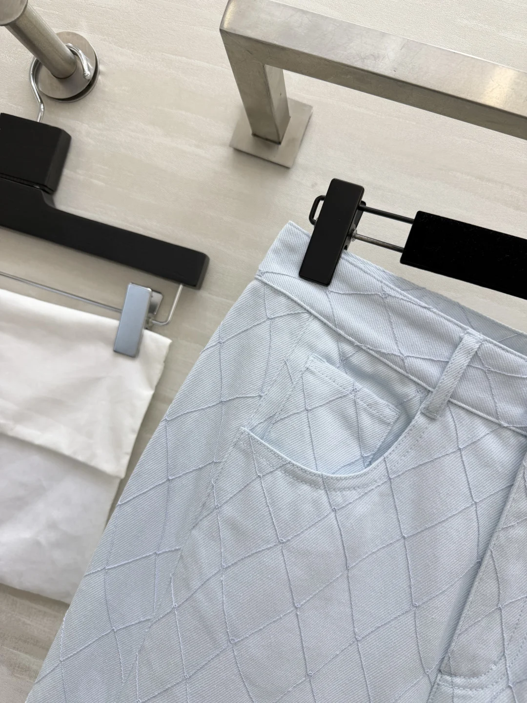 CHANEL Trousers Denim Light Blue-Gray S_M_L C15202609062633 - Image 3