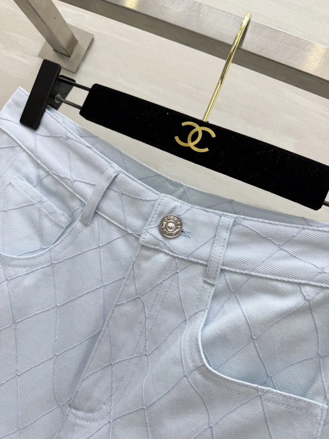 CHANEL Trousers Denim Light Blue-Gray S_M_L C15202609062633 - Image 4
