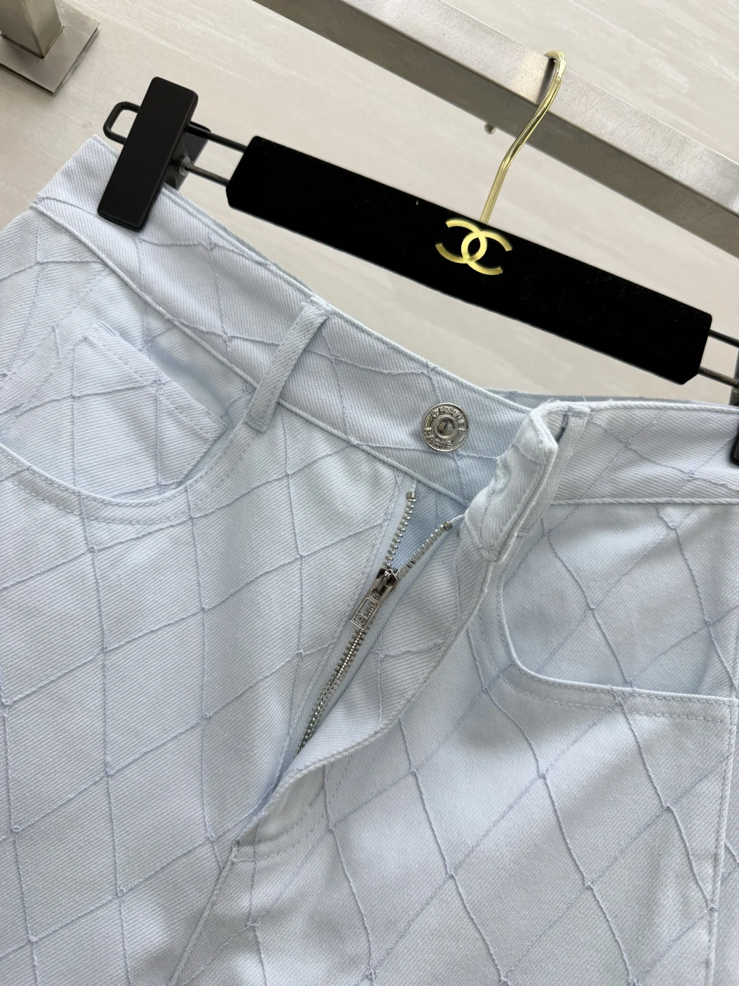 CHANEL Trousers Denim Light Blue-Gray S_M_L C15202609062633 - Image 6